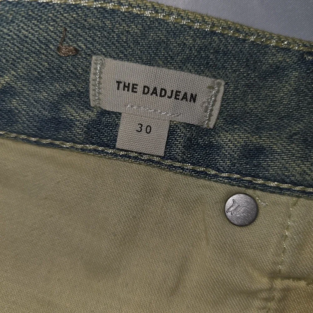 Madewell The Dad Jean Pale Daffodil Acid Wash Straight Leg Jeans Size 30 - Picture 3 of 16
